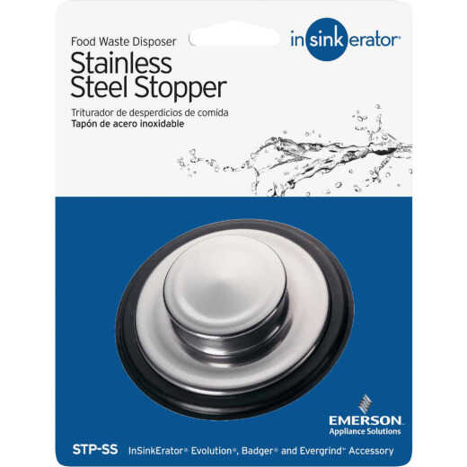 Insinkerator 3-1/4 In. Stainless Steel Disposer Stopper