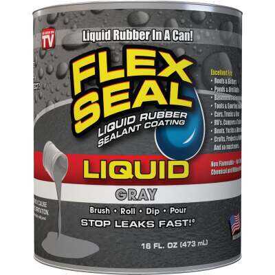 FLEX SEAL 1 Pt. Liquid Rubber Sealant, Gray