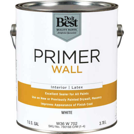 Do it Best Interior Latex Wall Primer, White, 1 Gal.
