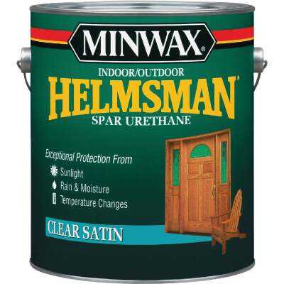 Minwax Helmsman Satin Clear Spar Urethane, 1 Gal.